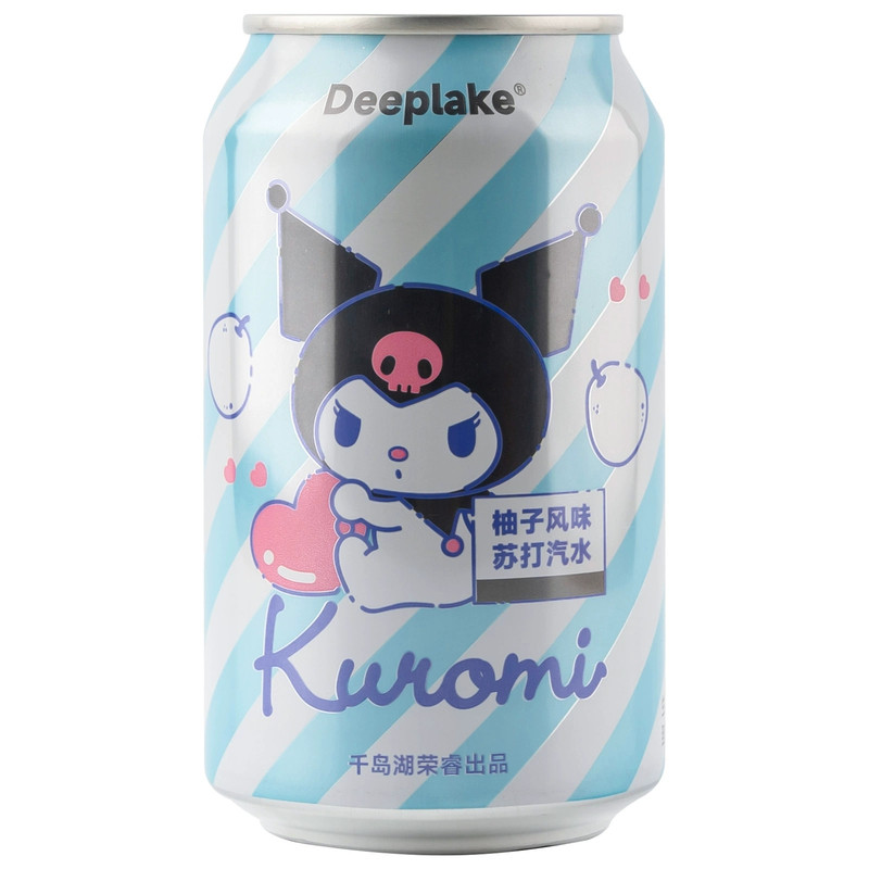 Deeplake库洛米柚子风白桃苏打汽水罐装果味气泡水网红饮料330ml