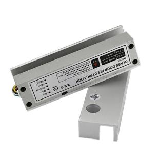 上下无框玻璃门电插锁上下无框锁铝合金玻璃门夹锁四芯低温电插锁