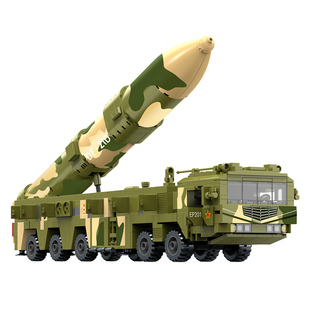 智德乐男宝森41东风导弹车积木17玩具军事31发射模型拼装21红旗5c