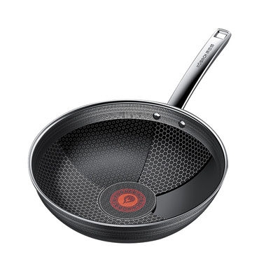 康巴赫家用炒菜锅第六代不粘锅