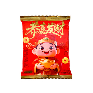 新年年货财神爷鸡蛋煎饼单独小包装高颜值财气煎饼休闲解馋小零食