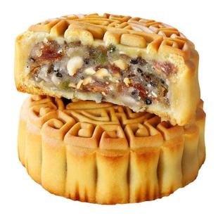特价广式五仁月饼黑芝麻味老式大月饼中秋礼盒糕点豆沙试吃红豆