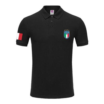 意大利欧洲杯队服足球迷POLO衫