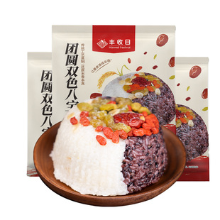 上海丰收日双色八宝饭450g*3袋豆沙血糯米八宝饭点心年夜饭早餐
