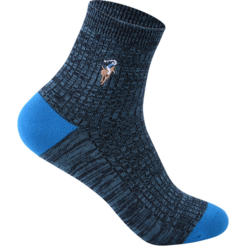 Polo袜子男纯棉秋冬厚款防臭运动长棉袜休闲潮流男吸汗复古中筒袜