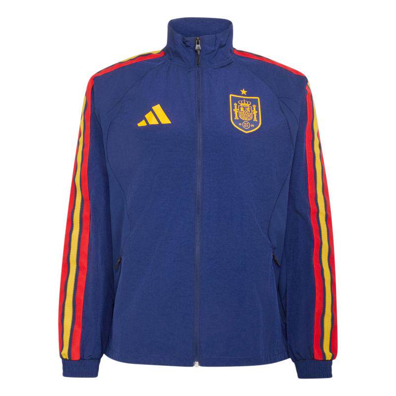 西班牙队足球休闲文化立领登场夹克外套春夏男新款adidas阿迪达斯