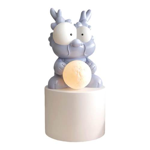 潮玩龙客厅大型落地摆件家居饰品电视柜旁灯玄关龙年新年乔迁礼物