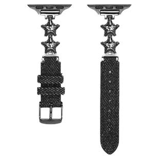 壳里斯iwatch表带气球星星牛仔皮革FIT4金属GT5适用s10苹果applewatch华为watch3pro手表红米5小米8/9pro女款