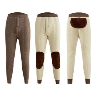 冬季100%驼绒棉裤男士羊毛裤加厚加绒女保暖裤高腰中老年东北棉裤