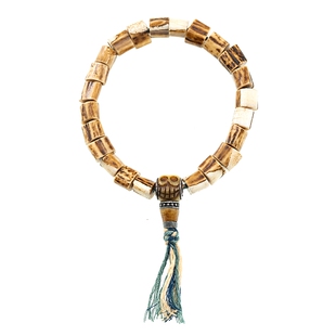 卡杰格朵.原生态藏式老料鹿角手串手工玉化牛骨手链盘玩单圈尖料