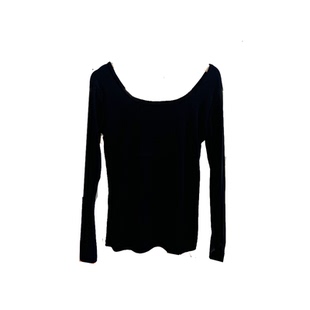 春秋超薄莫代尔打底衫百搭ins女装长袖低领紧身大U领打底T恤贴身