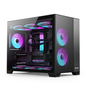 航嘉机箱F820风吟台式机电脑游戏机箱散热超宽体MATX长显卡易理线