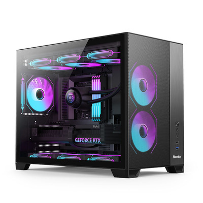 航嘉F820风吟MATX电竞游戏小机箱