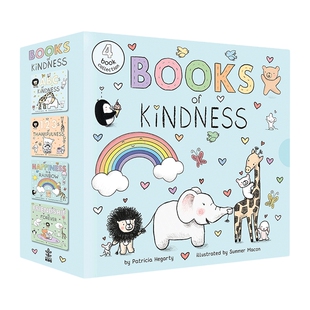 英文原版 Books of Kindness ABCs of Kindness 123s of Thankfulness Happiness Is a Rainbow 善良之书4册盒装 进口英语原版书籍