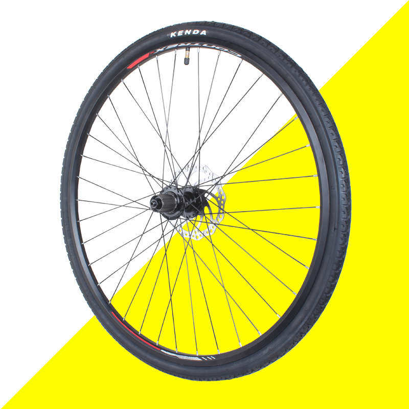 700C公路旅行自行车碟刹轮组卡式快拆培林前后车轮32/35/38/40C