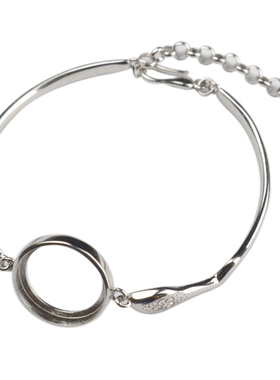 燕子家纯银复古风15*15腕饰手链