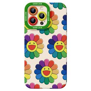 适用苹果16手机壳iPhone15promax太阳花朵带挂绳13全包15小众高级感14硅胶11男新款2025爆款12防摔xsmax套女8