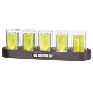 拟辉光管时钟led灯电竞电脑搭桌面科技rgb摆件套电子diy数字创意