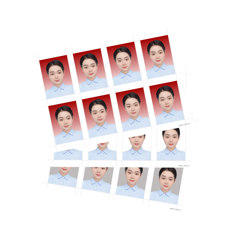 2寸证件照片冲印打印改底色