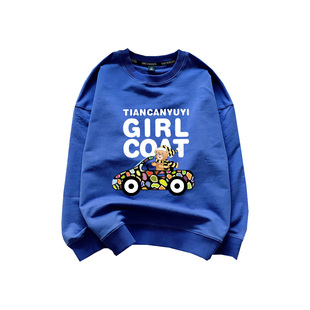 2024秋装新款港风潮牌套头卫衣长袖打底原宿风外套狮子头卡通男女