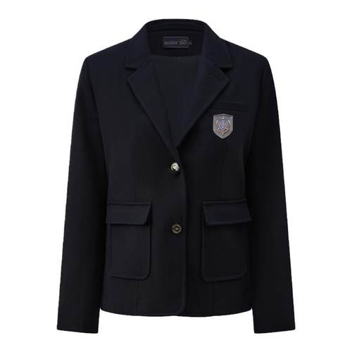 花千猪原创 崎野高西装 学院风校供感jk制服微收腰款双色百搭外套