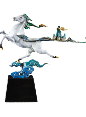 平步青云铜马摆件玄关装饰摆件