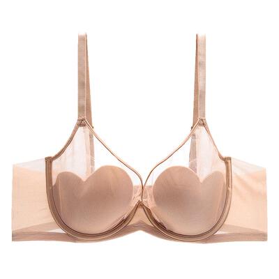 安莉芳玫瑰花瓣杯显小薄款文胸