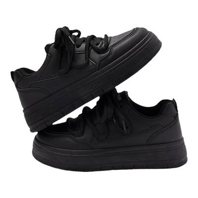 环球女鞋旗舰店同款百搭小黑鞋