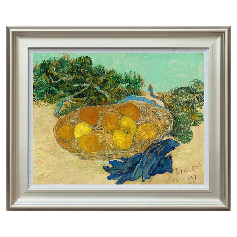风色梵高柠檬原作版画餐厅玄关