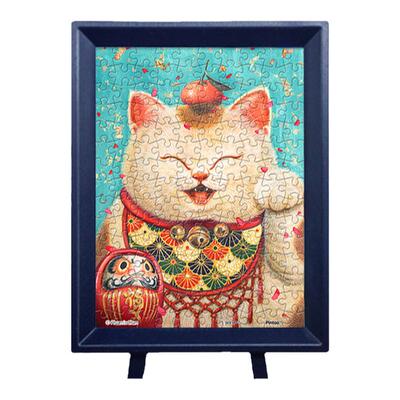 3djp招财猫装饰画迷你拼图150片
