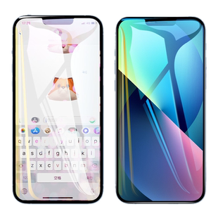 适用苹果13钢化膜iphone13pro手机ihpnoe13promax抗蓝光pormaxs不沾指纹13pormas/ipone13pormax苹13pmax贴膜