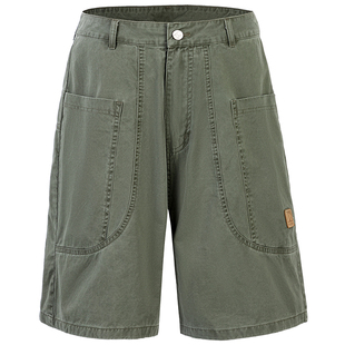 江南先生NewJNXS美式复古logo工装短裤男女夏潮直筒宽松休闲裤子