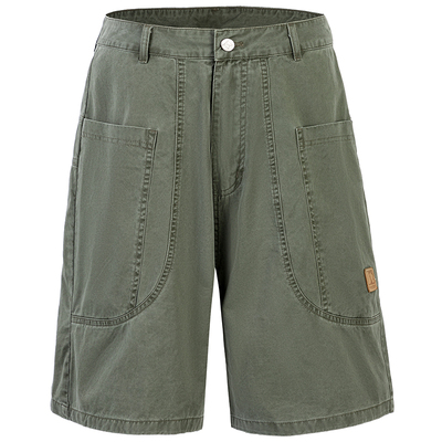 江南先生NewJNXS美式复古logo工装短裤男女夏潮直筒宽松休闲裤子