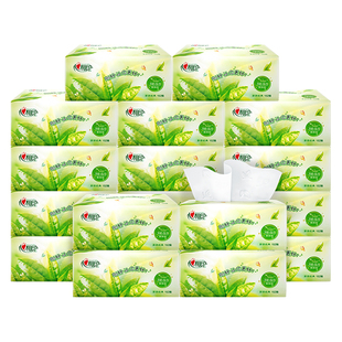 心相印抽纸3层152抽18包茶语有香面巾纸巾卫生纸大包家用超大纸巾