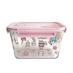 微波炉加热玻璃保鲜盒汤碗冰箱食品收纳盒家用汤桶密封带盖耐高温