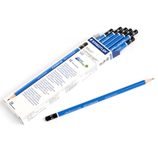 德国施德楼Staedtler 蓝杆 100 多灰度铅笔 素描铅笔