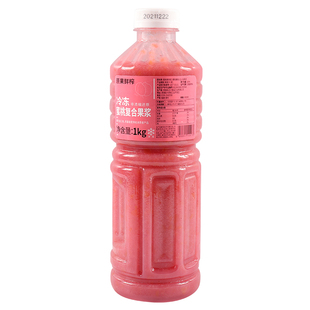 达川NFC冷冻水蜜桃汁 100%鲜榨非浓缩芝芝桃桃奶茶店专用原料1KG