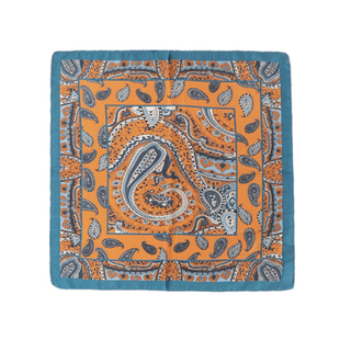 春夏季韩国腰果花方巾薄款包头真丝丝巾防晒披肩围巾装饰护颈领巾