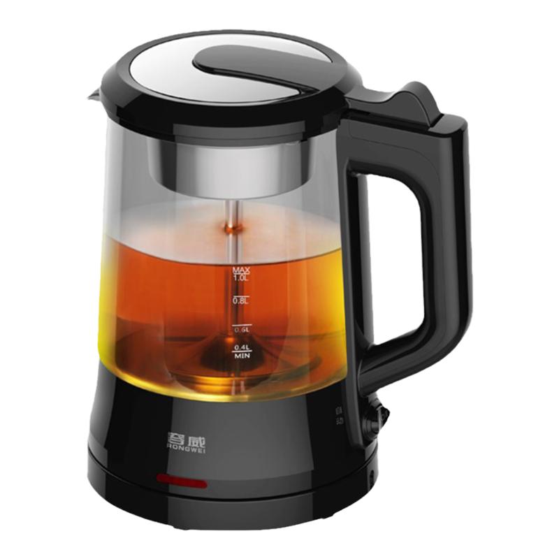 全玻璃煮茶器 双开关煮茶器 煮黑茶煎药蒸茶器电热咖啡壶玻璃水壶