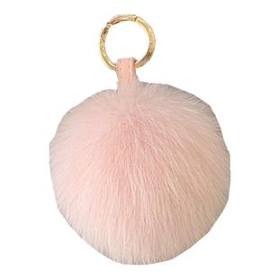 进口狐狸毛球球包挂件韩国可爱高档女士毛绒球汽车钥匙扣挂饰装饰
