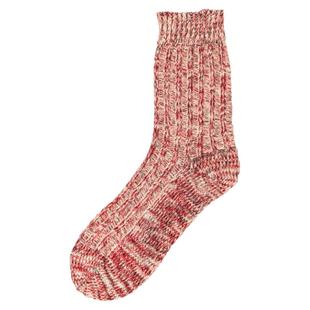 蓝田制造局袜子男款春秋美式复古袜粗线新疆棉中筒男女雪花袜子