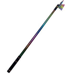 单节支架碳素架杆黑坑竞技抽鲢鳙炫彩碳素炮台鱼竿架1.2米回弹头