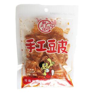 湖南特产翻天娃香辣手撕豆皮24g*40包儿时老式辣片小包装零食辣条