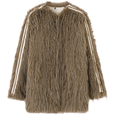 CONPOvercoat浣熊长毛外套