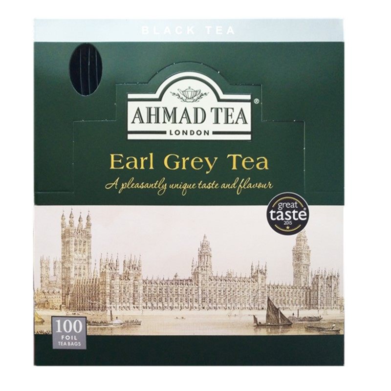 AHMAD TEA亚曼伯爵红茶100片独立包装进口袋泡茶包烘焙奶茶原料