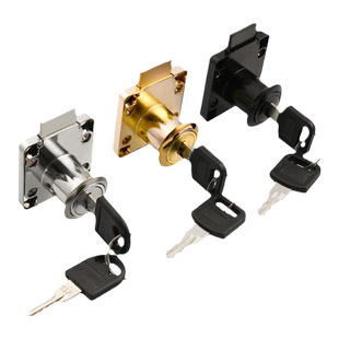 办公桌抽屉防盗锁办公室加长锁芯家用衣柜锁柜门文件柜吧台抽屉锁