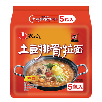 韩国农心土豆排骨拉面