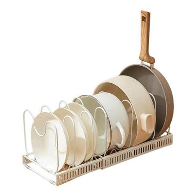 家用台面橱柜厨房伸缩可调节锅架