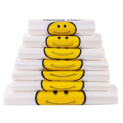 久泽塑料袋笑脸图案背心方便袋