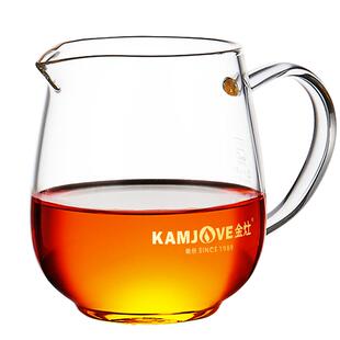 金灶GO-21耐热玻璃公道杯茶漏套装一体分茶器茶道配件家用茶具